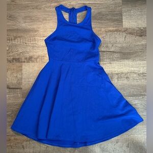 The Vanity Room Women’s Royal Blue Razor Back Midi Dress Size Small